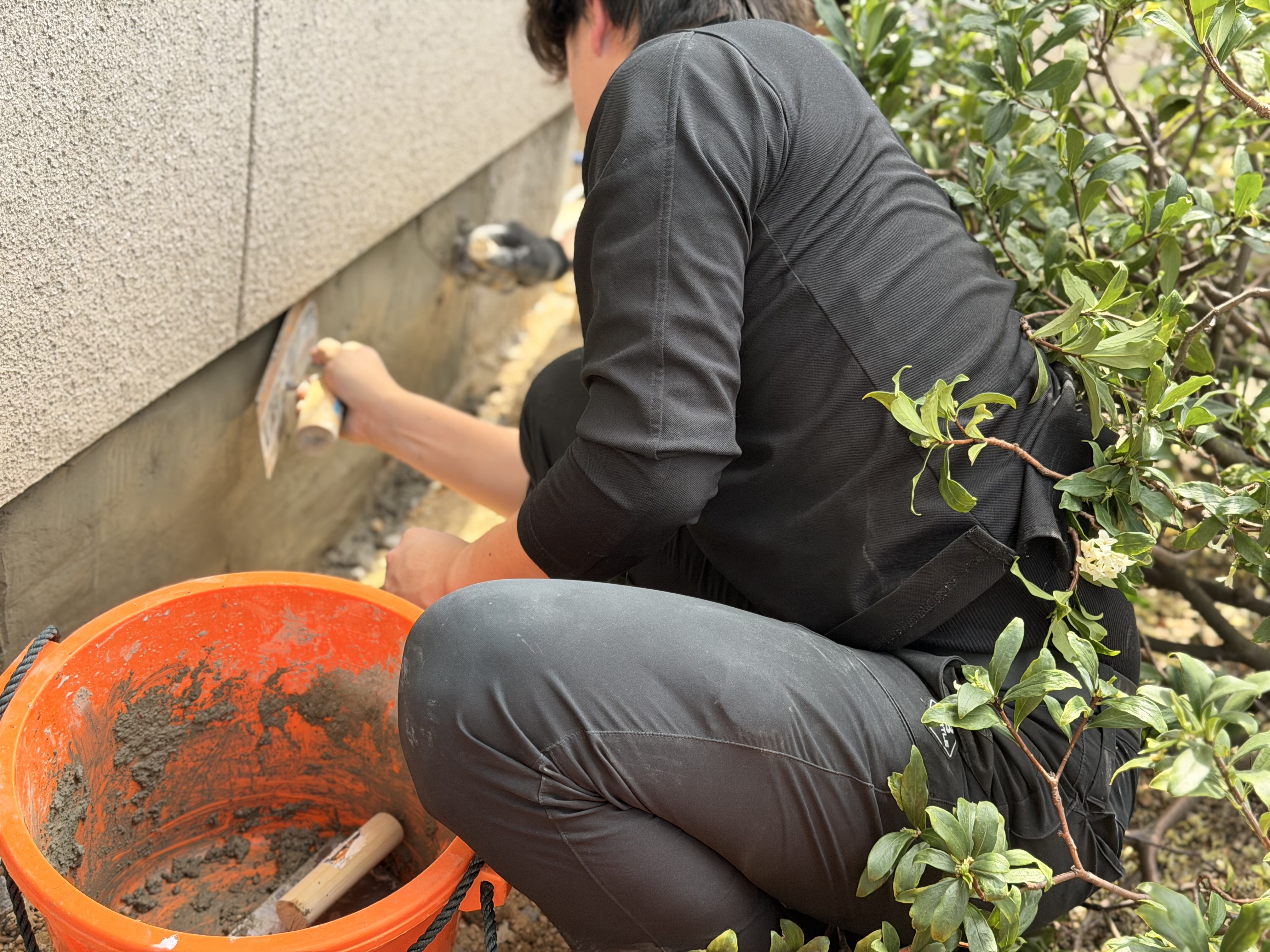 基礎ひび割れ補修の画像